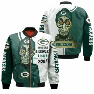 Green Bay Packers Bomber Jacket Skull