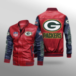 Green Bay Packers leather coat