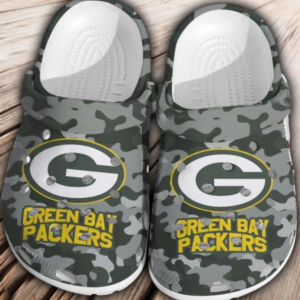 Green Bay Packers camouflage crocs