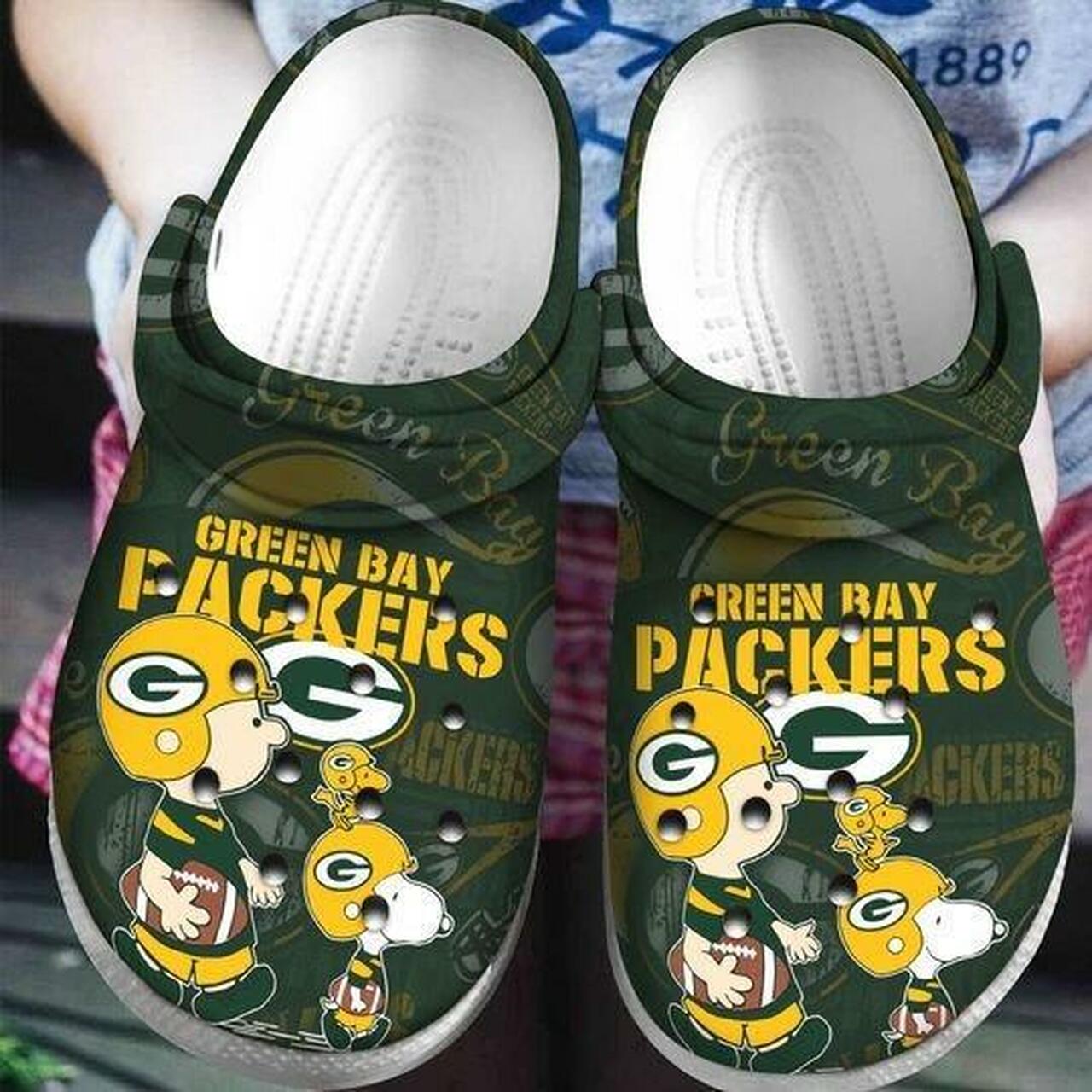 Green Bay Packers Nfl Football Personalized Crocs Crocband Clog Unisex ...